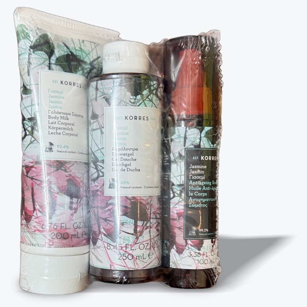 Korres Jasmine Body Care Set of 3 Body Milk Showergel Body Oil Full Size